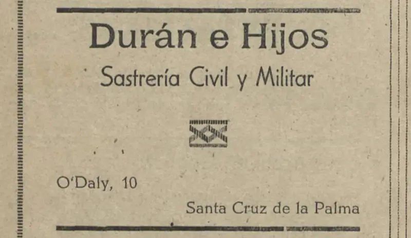 Publicidad La Palma, 1952